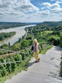 Blick vom Rolandsbogen zum Rhein